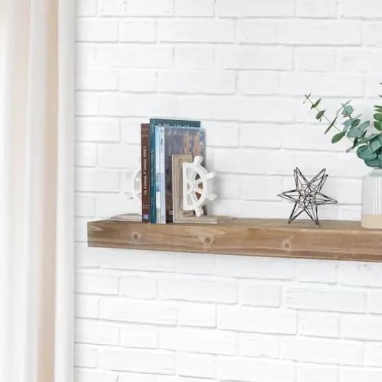 Distressed Vintage Nautical Wheel Wood Bookends (Set of 2) {3}