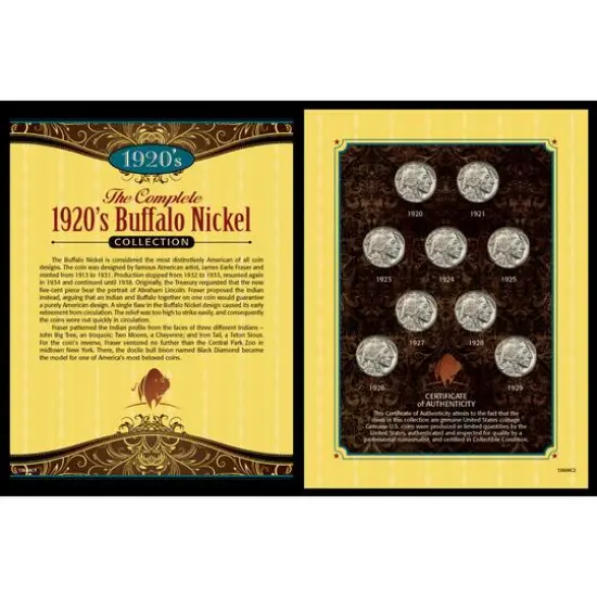Complete 1920's Buffalo Nickel Collection {1}