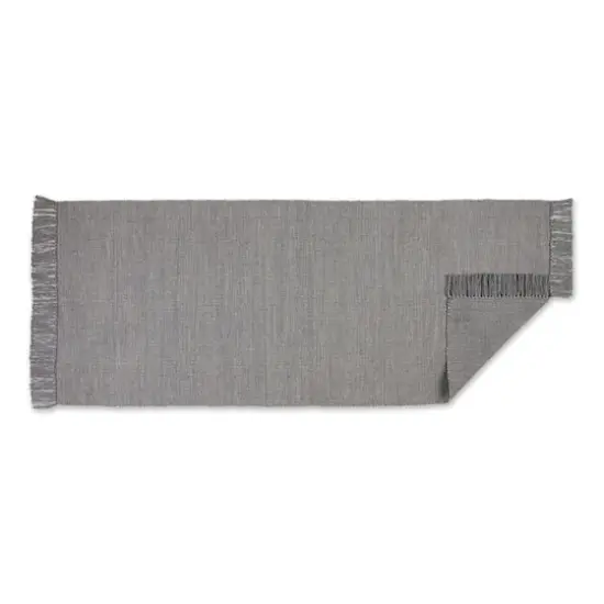 DII&reg; 2-Tone Ribbed Rug, 2.5ft. x 6ft. Gray/Off White {5}