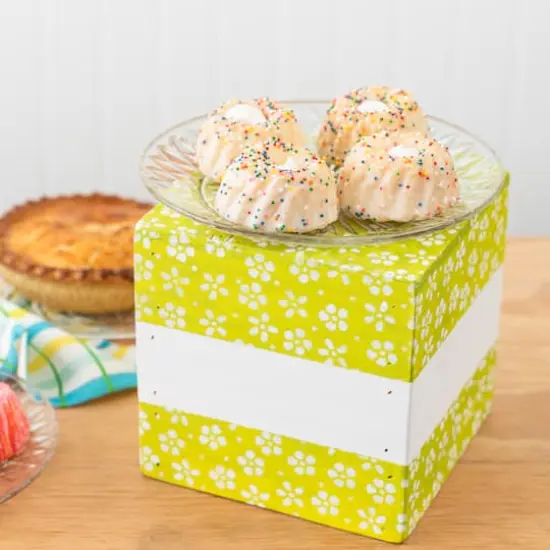 6" Unfinished Wooden Cube Riser Box {5}