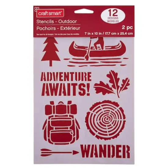 Outdoor Plastic Stencils, 7" x 10" by Craft Smart&reg; {3}