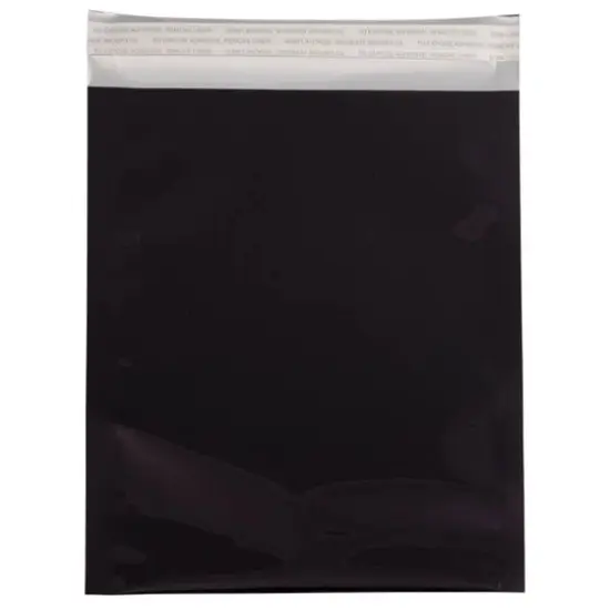 JAM Paper 6.25" x 7.875" Black Foil Open End Envelopes, 25ct. {1}