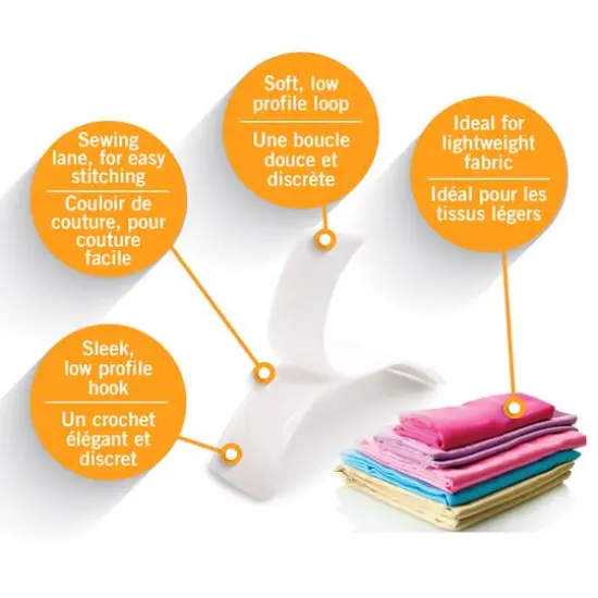 VELCRO&reg; Brand Sleek & Thin&trade; White Sew On Fastener Roll {6}