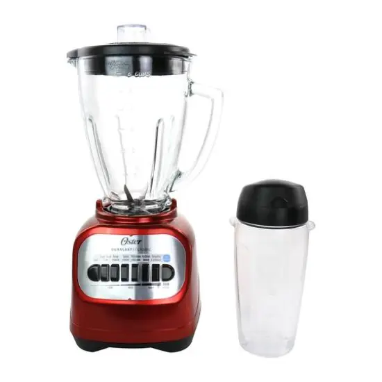 Oster Red Classic Series 2-in-1 6-Cup Blender with Smoothie Cup {1}