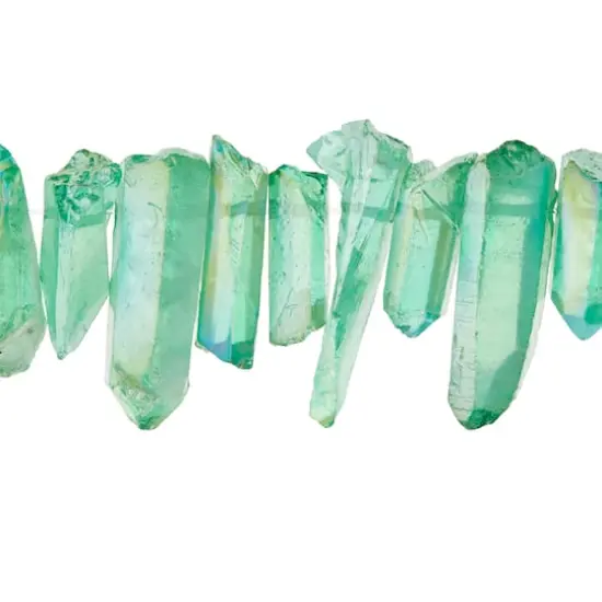 Light Green Crystal Quartz Stick Beads by Bead Landing&trade; {1}