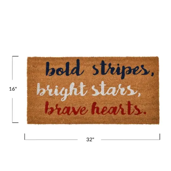 Hello Honey&reg; Bold Bright Brave Coir Doormat {6}