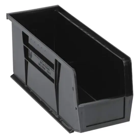 Quantum Storage Systems&reg; Black 14.75" x 5.5" x 5" ULTRA Stack & Hang Bins, 12ct. {1}