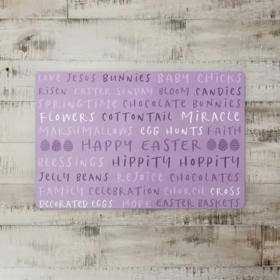 Easter Stuff Purples Mat 27" x 18" Floor Mat {3}