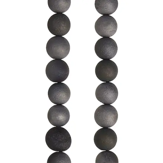 Silver Agate Round Beads, 6mm by Bead Landing&trade; {1}
