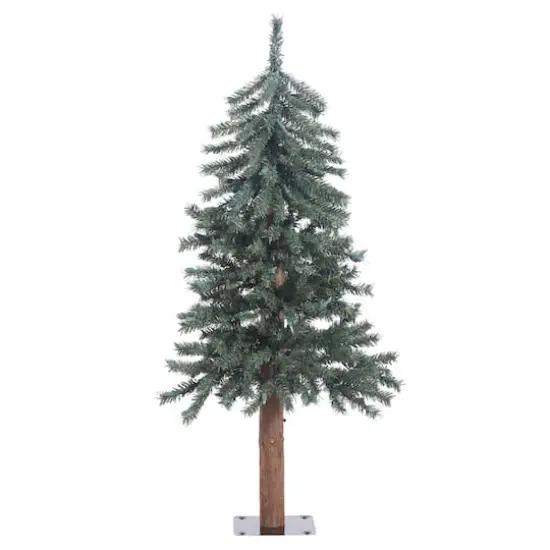 3ft. Unlit Natural Bark Alpine Artificial Christmas Tree {1}
