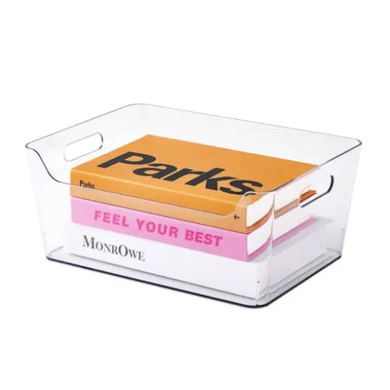 Large Clear Open Storage Bin by Simply Tidy&reg; {7}