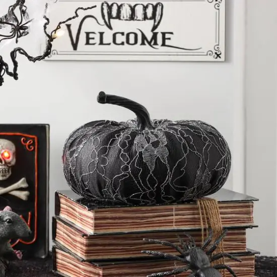 Assorted 7" Lace Net Tabletop Fabric Pumpkin, 1pc. by Ashland&reg; {6}