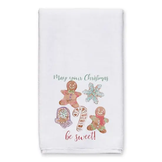 Sweet Christmas Watercolor Cookies Tea Towel Set {3}