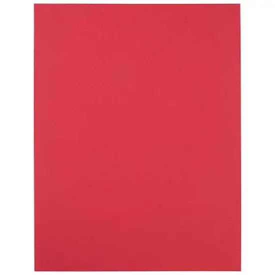 JAM Paper Shipping Labels, 8.5" x 11" Red {6}