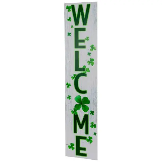 35.75" Shamrocks Welcome Wall Sign {4}