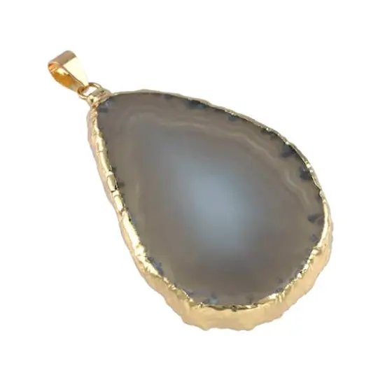 Natural Teardrop Agate Pendant by Bead Landing&trade; {1}
