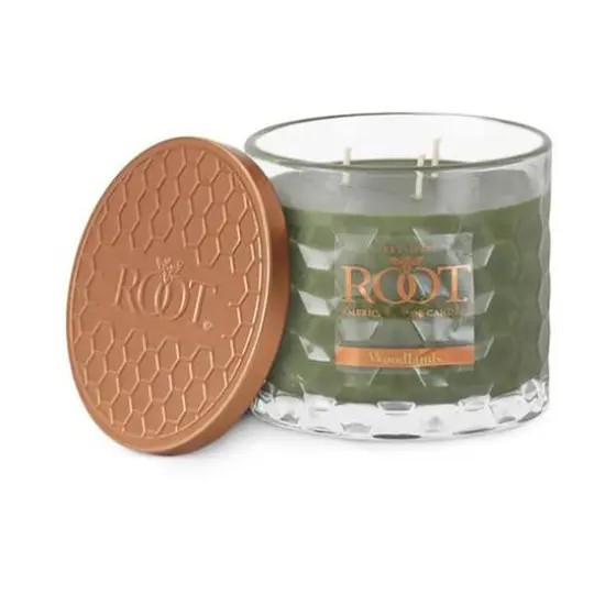 Root Candles Signature 3-Wick Honeycomb Beeswax Blend Jar Candle Woodlands {1}