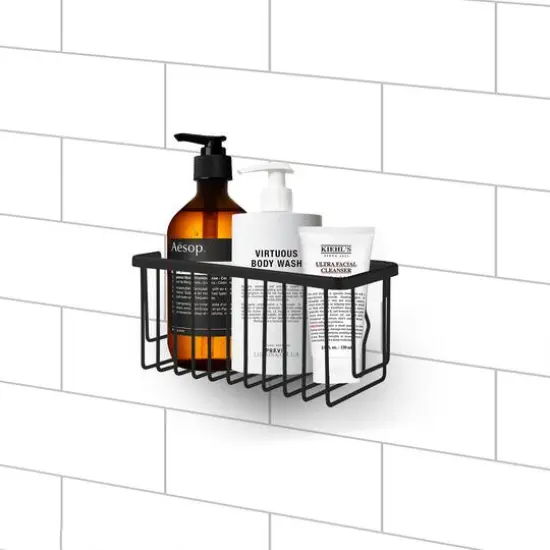 10" SunnyPoint Aluminum Rectangle Basket Black {4}