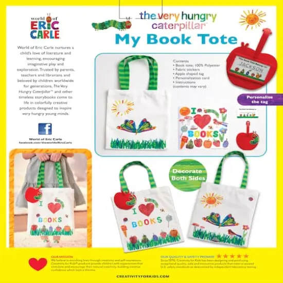 Creativity for Kids&reg; The Very Hungry Caterpillar My Book Tote {8}