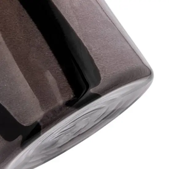 Hello Honey&reg; 6" Striped Votive Candle Holder Gray and Purple {8}