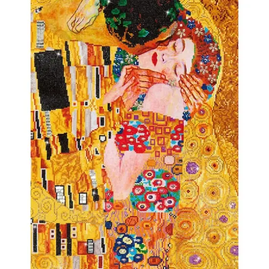 Diamond Dotz&reg; Advanced The Kiss Klimt Diamond Painting Kit {1}