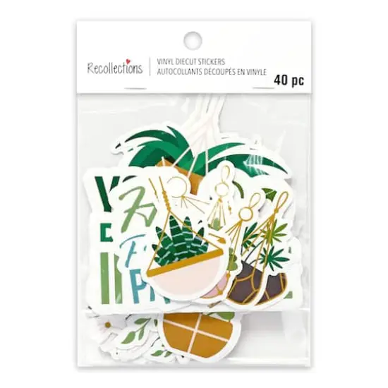 House Plants Vinyl Die Cut Stickers by Recollections&trade; {5}