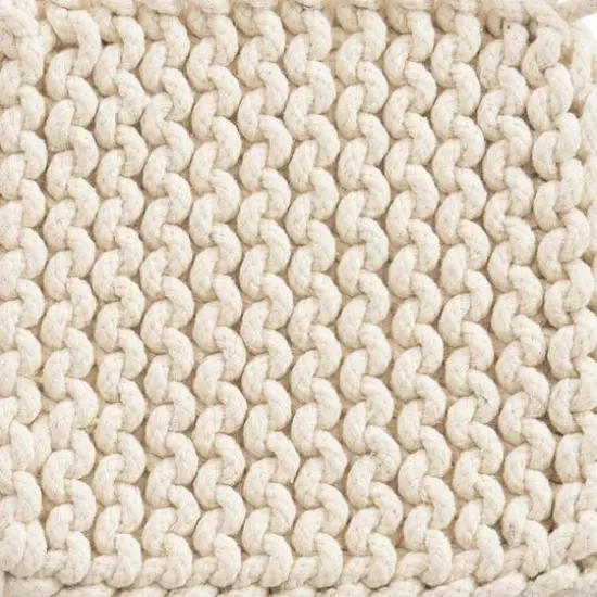 Hello Honey&reg; Neutral Square Cotton Crocheted Potholder Set {5}
