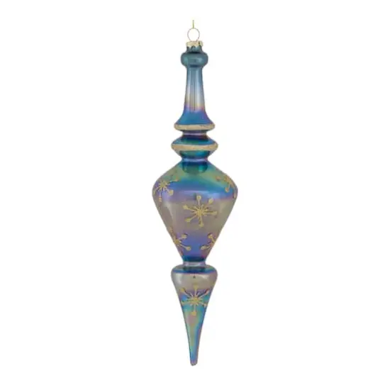 6ct. 13" Iridescent Glass Finial Drop Ornaments {5}