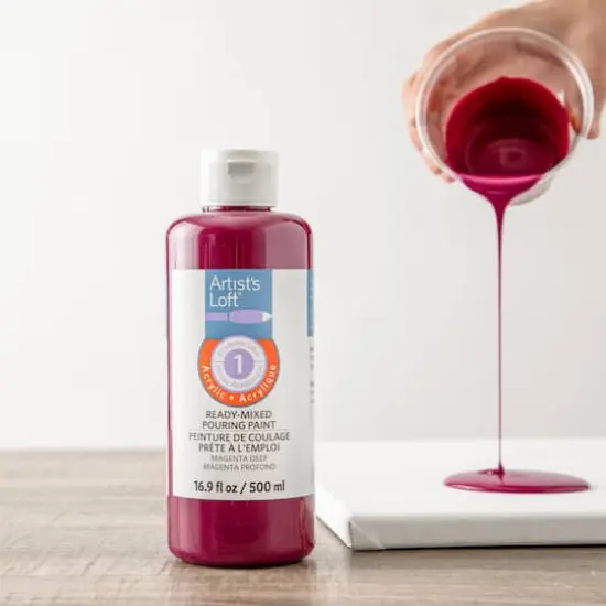 Acrylic Ready-Mixed Pouring Paint by Artist's Loft&trade; Magenta Deep {3}