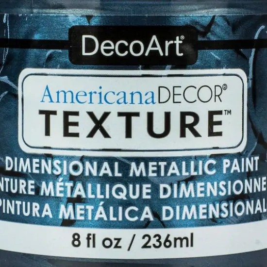 DecoArt&reg; Americana D&eacute;cor&reg; Texture&trade; Dimensional Metallic Paint Pewter {4}