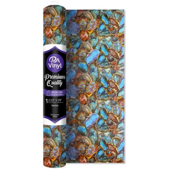 PA Vinyl Marble Print Iron On Vinyl {1}
