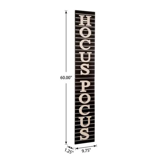 Glitzhome® Halloween Wooden Hocus Pocus Standing Porch Sign or Hanging Décor {9}