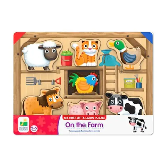 My First Lift & Learn Puzzle - On the Farm: 7 Pcs {1}
