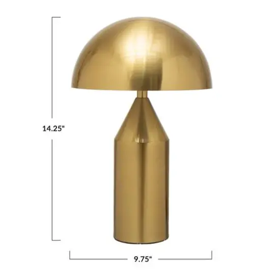 Hello Honey&reg; 14.5" Metal Electroplated Table Lamp with Inline Switch {5}