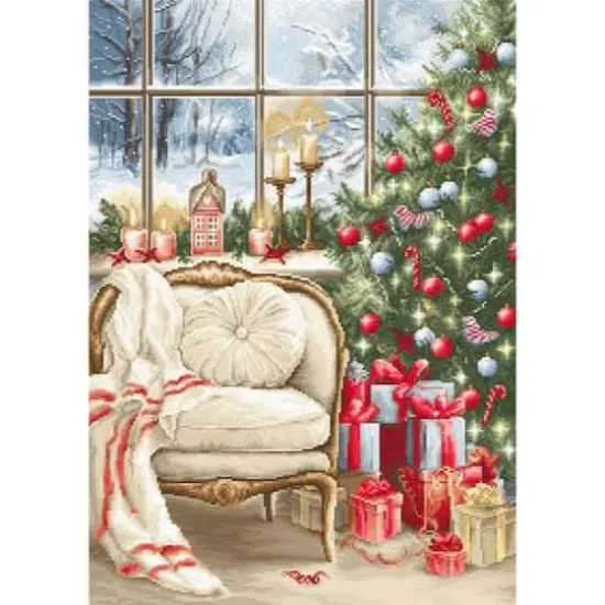 Luca-S Christmas Interior Design Counted Cross Stitch Kit {1}