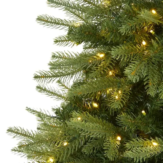 5ft. Pre-Lit Vancouver Fir Natural Look Artificial Christmas Tree with Clear LED Lights {4}