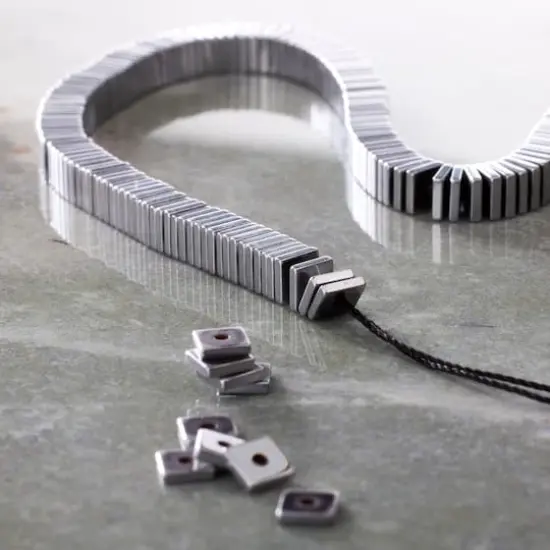 Silver Hematite Stone Square Beads, 4mm by Bead Landing&trade; {3}