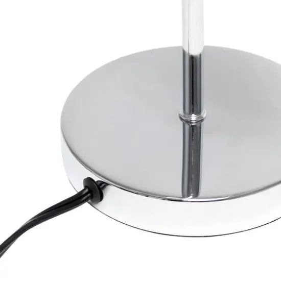 Lalia Home Modern Metal Scroll Table Lamp Chrome {9}