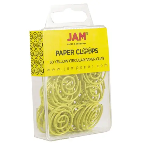 JAM Paper Circular Paper Cloops Yellow {5}