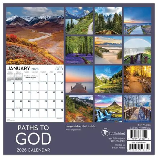 2026 Paths to God Mini Calendar {6}