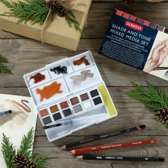Derwent 12 Color Shade & Tone Mixed Media Set {10}