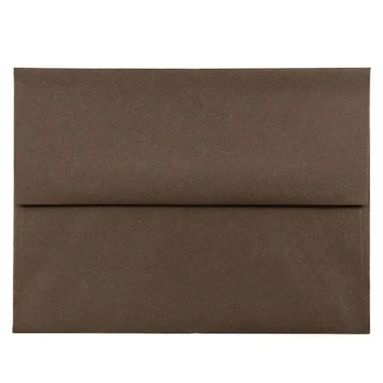 JAM Paper 4.375" x 5.75" Premium Invitation Envelopes, 50ct. Chocolate Brown {1}