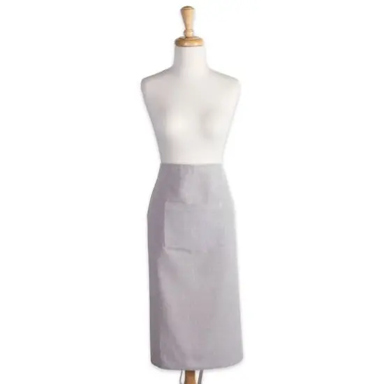 DII&reg; Solid Chambray Bistro Apron Stone Brown {6}