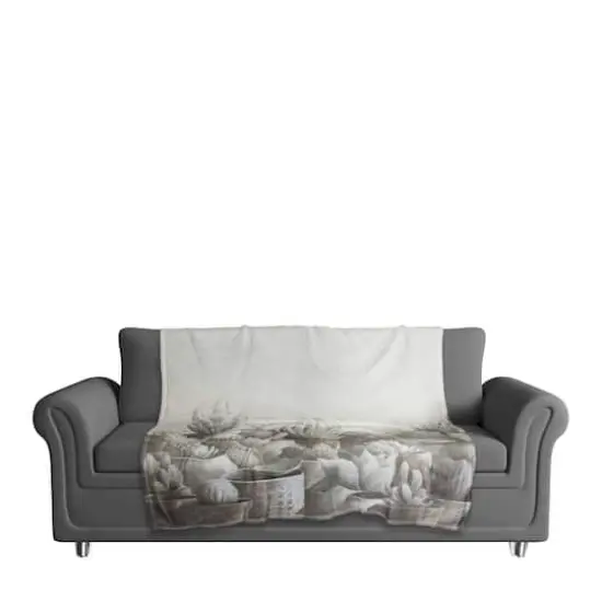 Potted Cacti 50" x 60" Coral Fleece Blanket {4}