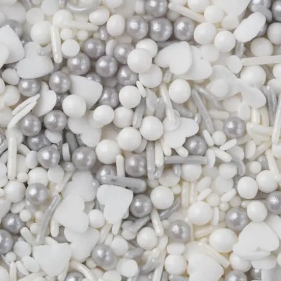 PME Cake Sweet Street&reg; 7.3oz. Sprinkle Mix White Wedding {1}