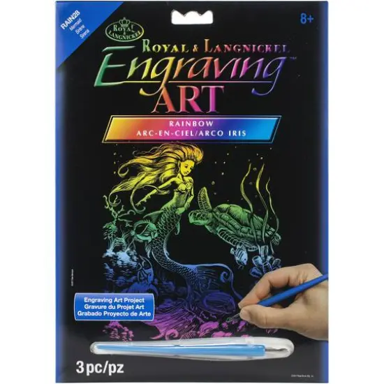 Royal & Langnickel&reg; Engraving Art&trade; Mermaid Rainbow Foil Kit {1}