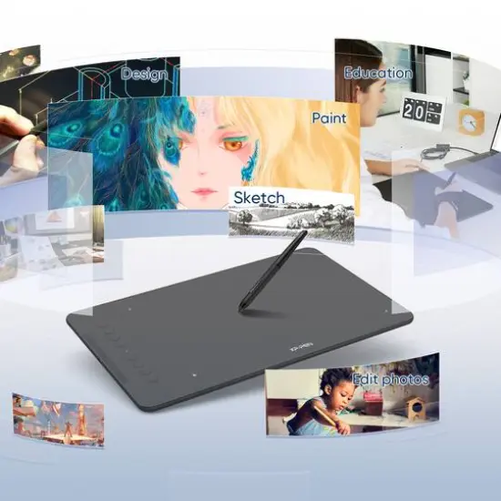 XPPen 10" x 6.25&Prime; Deco 01 V2 Graphics Drawing Tablet {7}