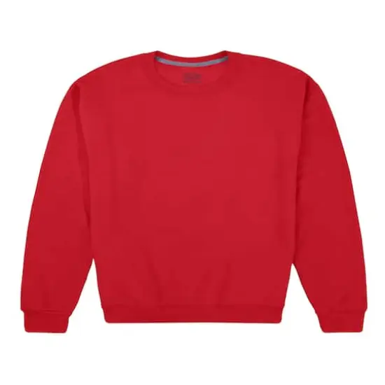 Fruit of the Loom Eversoft Fleece Crew SweatshirtRed {1}