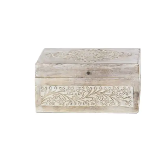 White Mango Wood Natural Box Set, 8", 10" & 12" {3}
