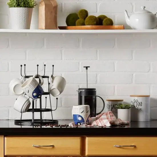 DII&reg; Retro Bus Ceramic Mugs, 2ct. {6}